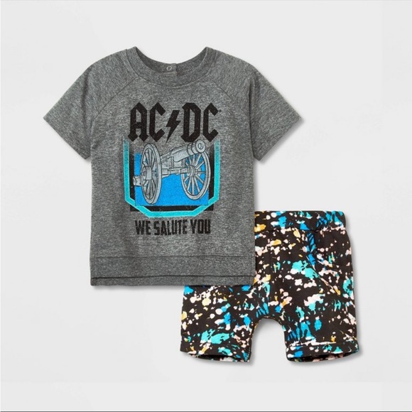 Matching Sets | Acdc Baby Boy Shorts Set 2piece Outfit Nwt | Poshmark